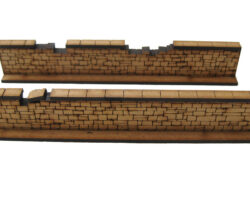 Stone Wall Slight Damage [x2] (28mm / 1:56)