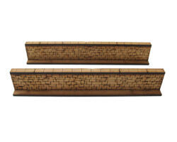 Stone Wall Straight [x2] (28mm / 1:56)